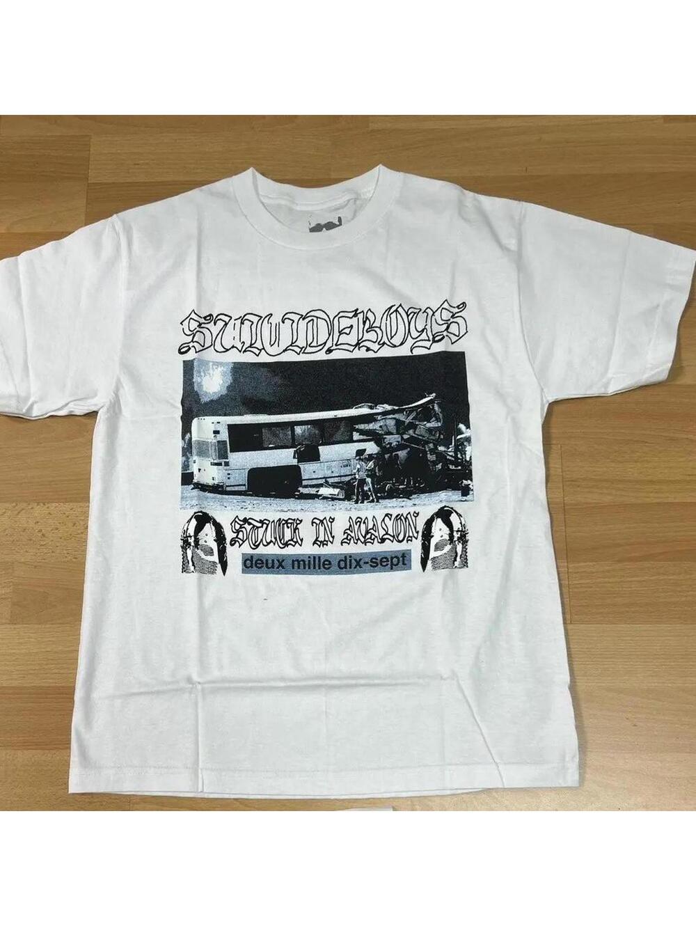 Deux Mille Dix-Sept White T-Shirt Small G59 x $uicideboy$